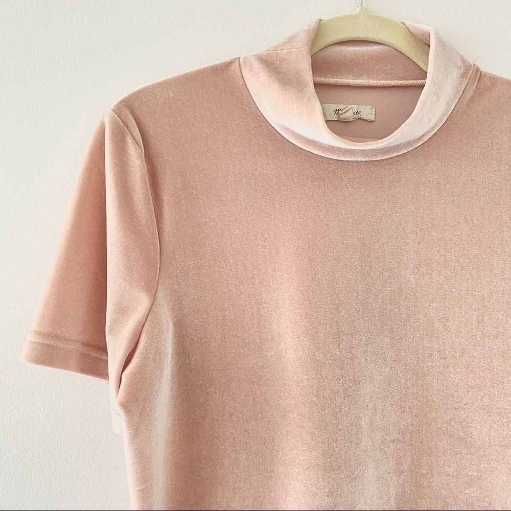 // madewell // velvet mockneck top